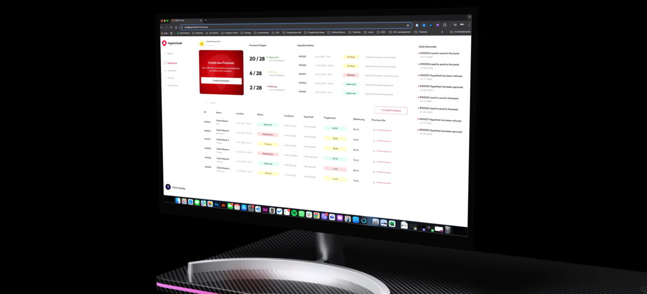 HypoCloud AI mortgage processing platform — 94% time reduction Swiss fintech DETAY Lab