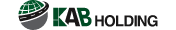 KAB Holding logo — Kosovo holding company brand identity designed by DETAY Studio