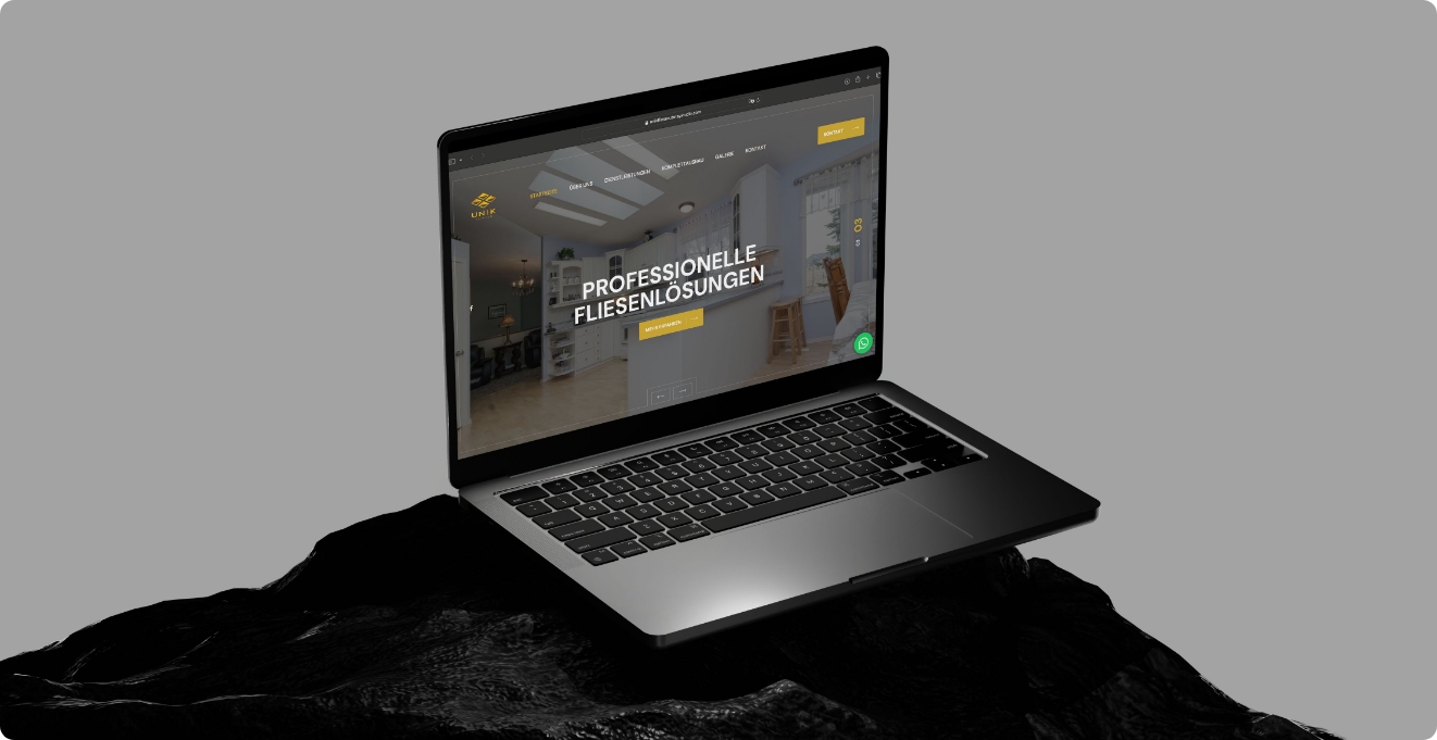 Unik Fliesen tile company website — Switzerland DETAY Tech
