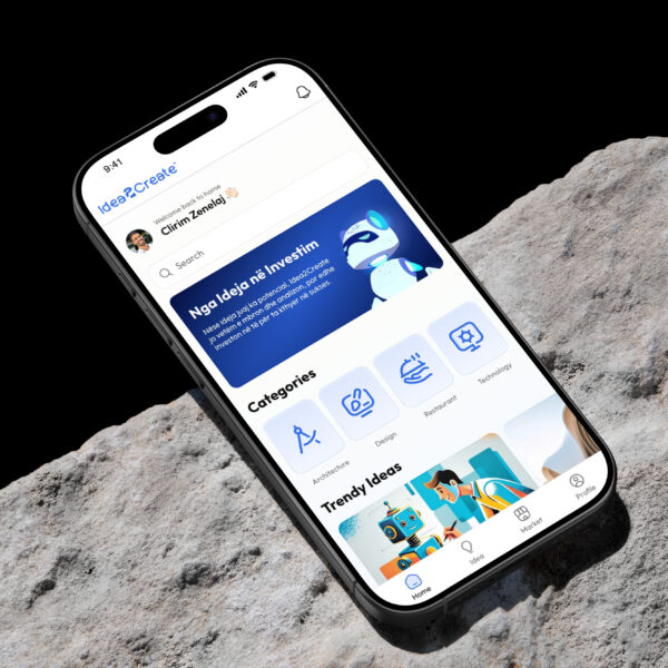 Idea2Create iOS Android mobile app — Flutter development DETAY Tech Switzerland