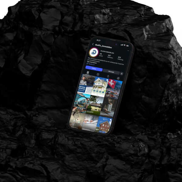 DUAFIN GmbH social media content — Swiss real estate financial services company managed by DETAY Studio