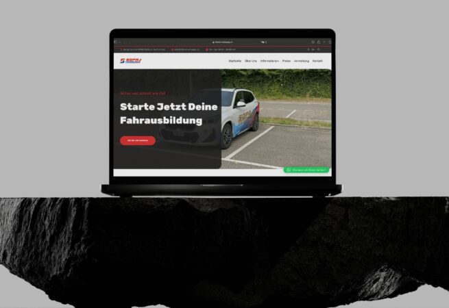 Fahrschule Sopaj driving school website — Switzerland German language DETAY Tech