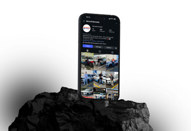 Fahrschule Sopaj social media content — Swiss driving school Switzerland German language managed by DETAY Studio