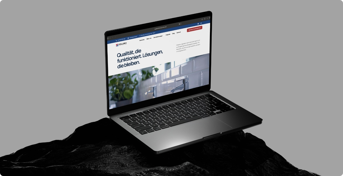 Palushi GmbH website — Swiss sanitary company website built by DETAY Tech Switzerland