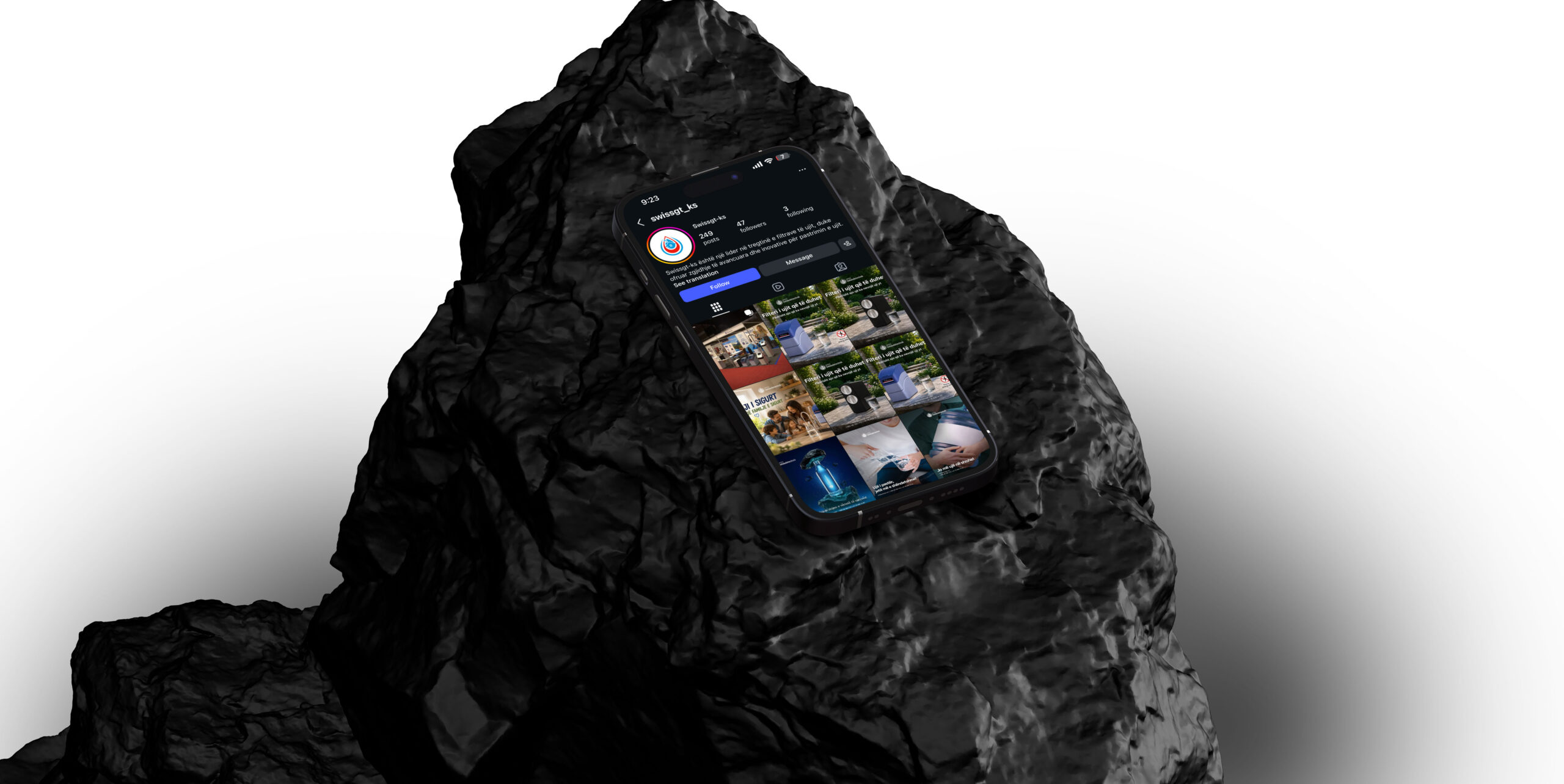 Swiss GT social media content — Switzerland company social media management by DETAY Studio